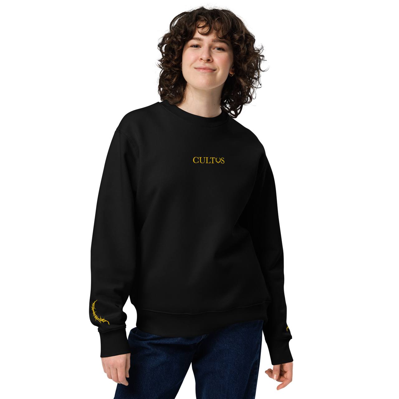 Felpa Nera CULTVS ITALIA "Golden Edition"